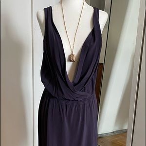 Babaton Aubergine silk dress size 6
